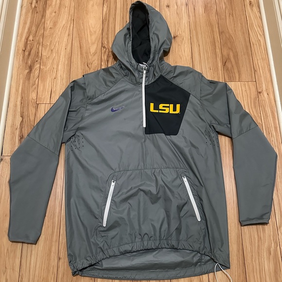 Grey and purple Nike LSU windbreaker jacket - Picture 1 of 3